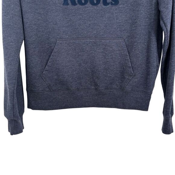 Roots Canada Raw Edge Neckline Sweatshirt Blue‎ Size Small - Picture 4 of 6